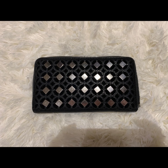 Charming Charlie Handbags - Black and silver clutch / wallet